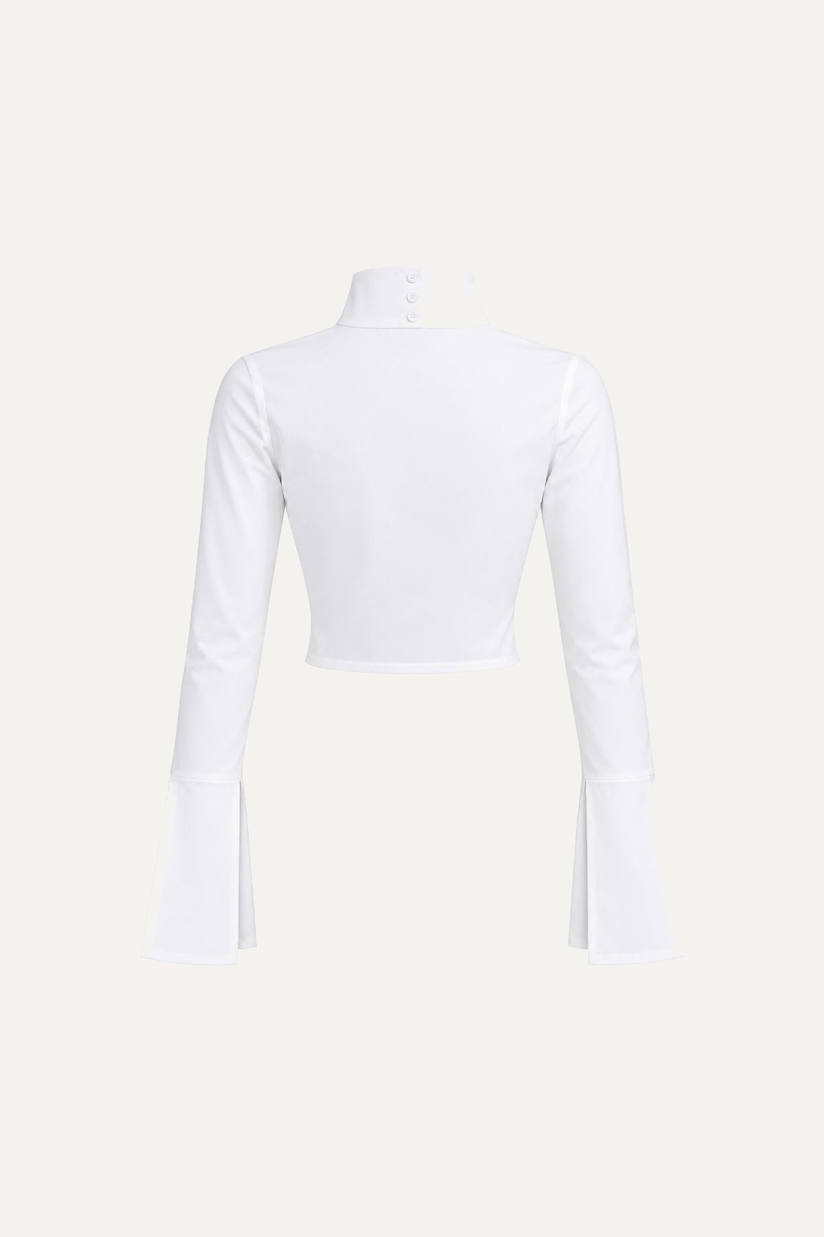 Chemise courte en popeline